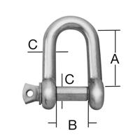 D-třmen 32 x 16 x 8 mm zn 1 ks