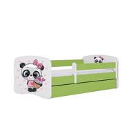 Dětská postel Babydreams+SZ+M zelená 70x140 Panda