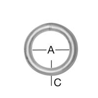 Kroužek 40 x 8 mm zn 2 ks