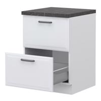 Kuchyňská skříňka Evia r-60-2mbox/4 2s pearl grey matná