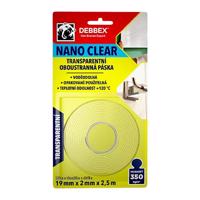 OBOUSTRANNÁ PÁSKA NANO CLEAR 19MM X 2.5M