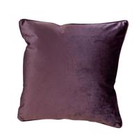 Polštář Velvet plain NL 174-27 45x45 purpurový