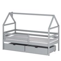 Posteľ Domček Aron 90x200 grey