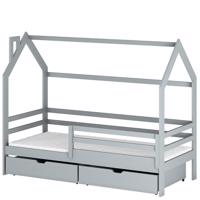 Posteľ Domček Lila 90x200 grey