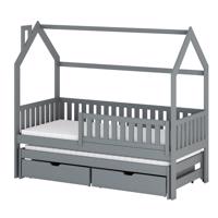 Posteľ Domček Monkey 90x200 grey