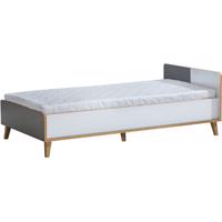 Postel+Zásuvka+Rošt Werso 103cm Riviera/Bílý Bryl/Ant