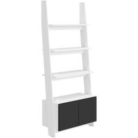 Regál Rack 80cm 1D Bílá/Černá