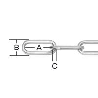 Řetěz ocel c 4mm zn