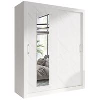 Skříň In box 2 180 bílá lux/mramor bianco