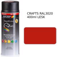 Sprej Crafts červená RAL3020 400ml