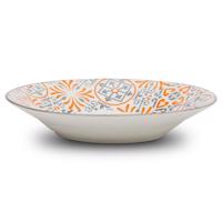 Talíř porcelán Maiolica orange hluboký 22.5cm