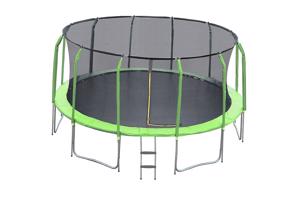 Trampolína COMFORT 457cm zelená s žebříkem