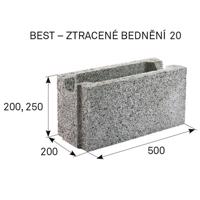 Ztracené Bednění 20/25/50 Cm Přírodní